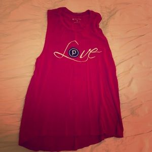 Pure Barre red tank medium